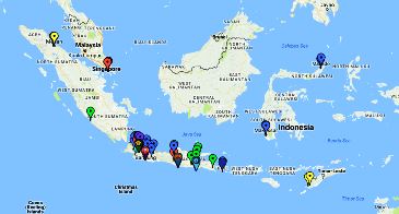 Peta Lokasi Program Reguler Sore Nomor